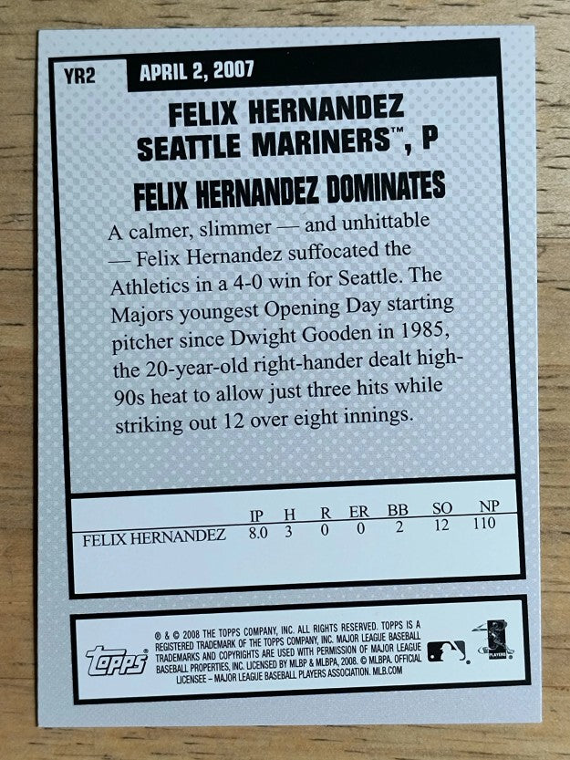 2008 Topps Year in Review #YR2 Felix Hernandez