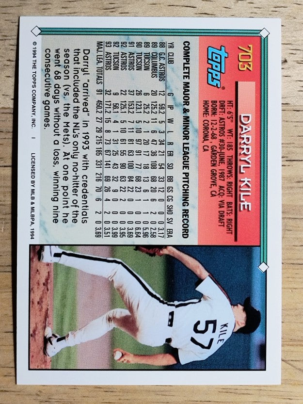 1994 Topps #703 Darryl Kile