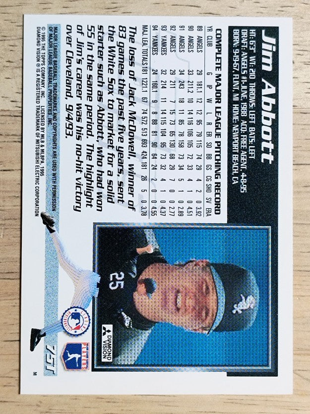 1995 Topps Traded #75T Jim Abbott