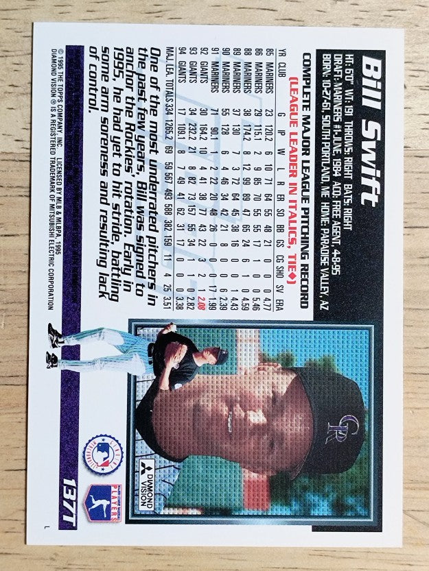 1995 Topps Traded #137T Bill Swift
