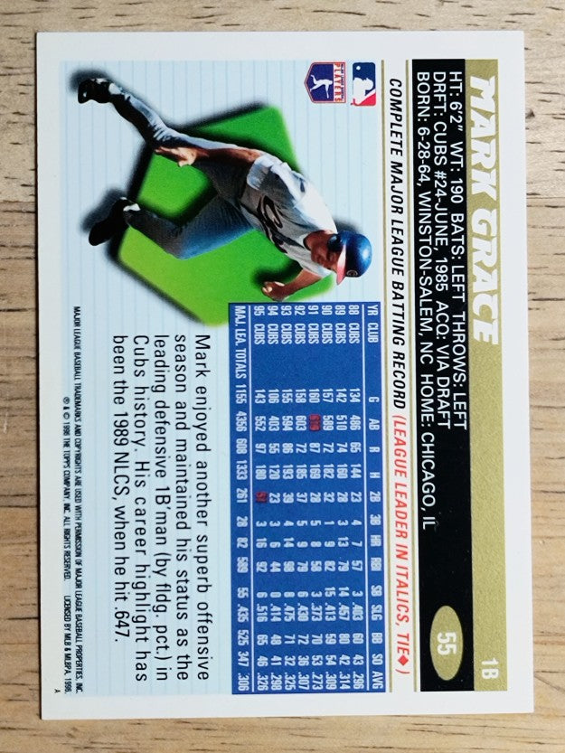 1996 Topps #55 Mark Grace