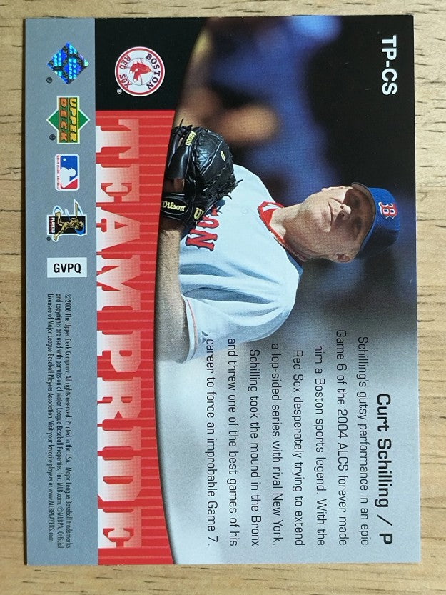 2006 Upper Deck Team Pride #CS Curt Schilling (NM)