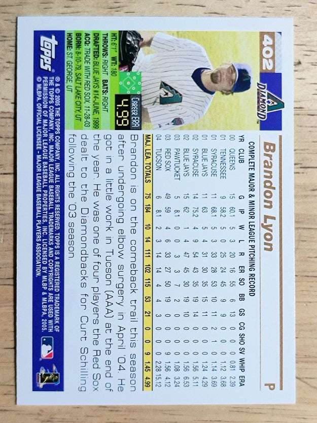 2005 Topps #402 Brandon Lyon