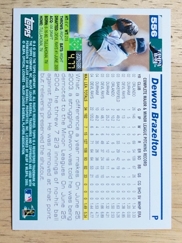 2005 Topps #556 Dewon Brazelton