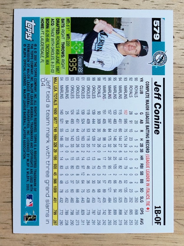2005 Topps #579 Jeff Conine