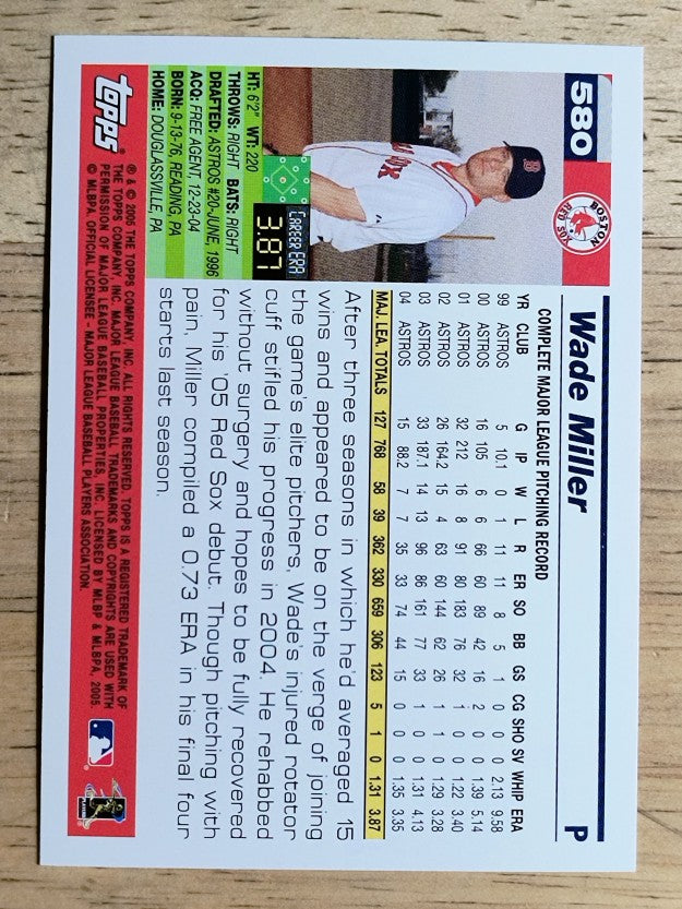 2005 Topps #580 Wade Miller