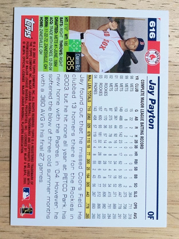2005 Topps #616 Jay Payton