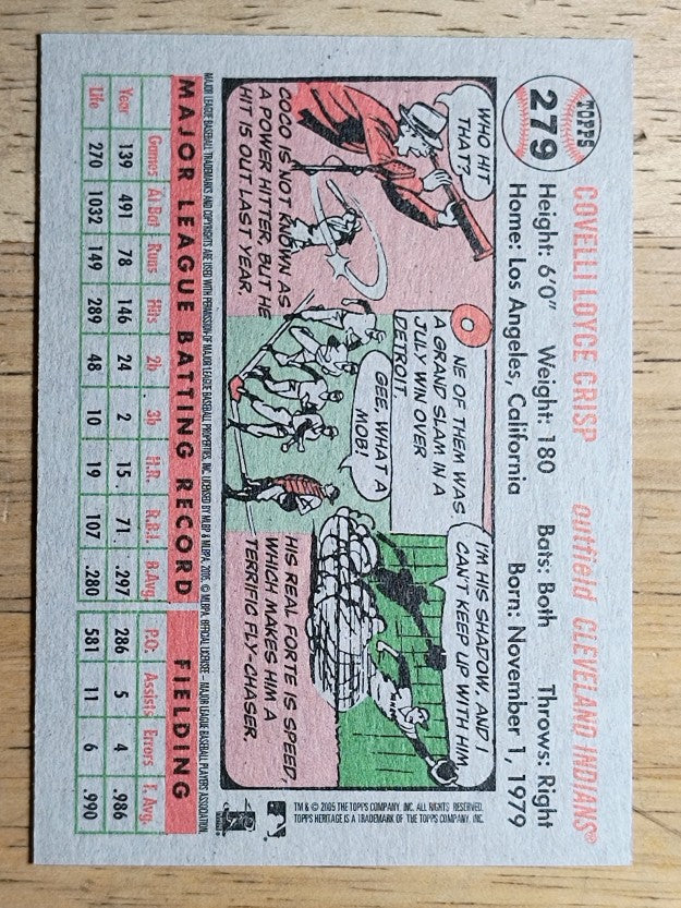 2005 Topps Heritage #279 Coco Crisp