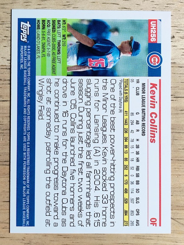 2005 Topps Update #256 Kevin Collins FY RC