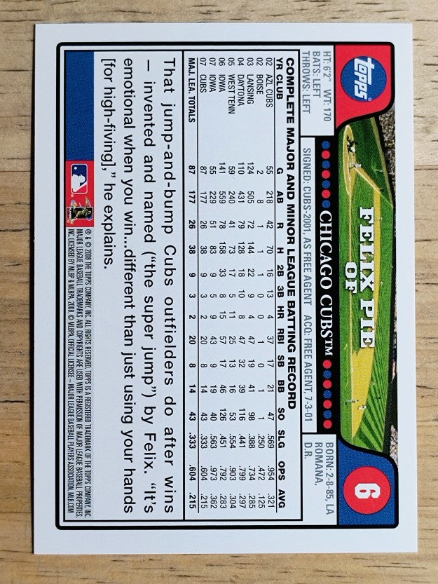 2008 Topps #6 Felix Pie