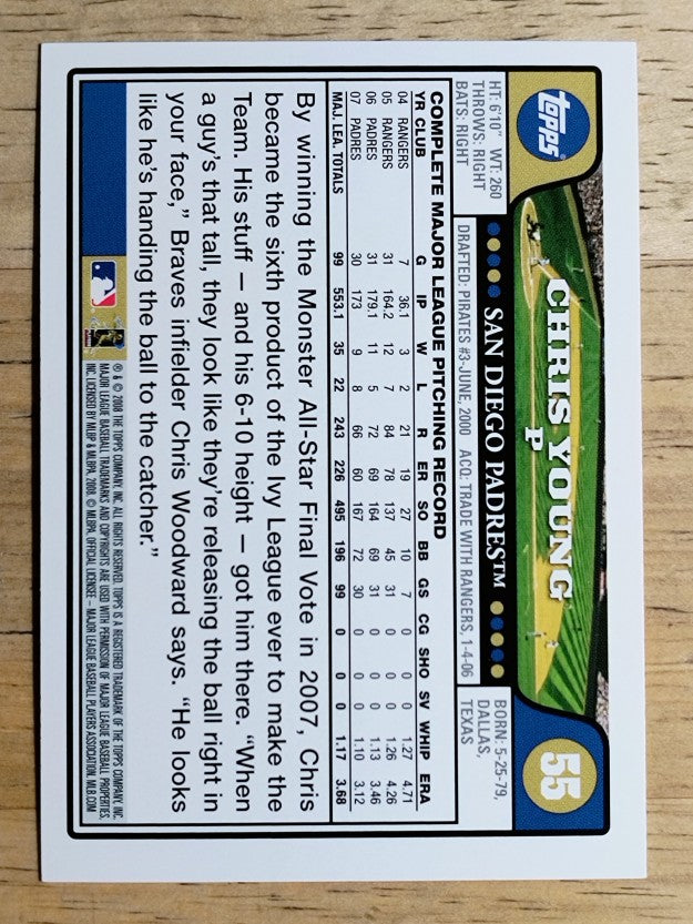 2008 Topps #55 Chris Young
