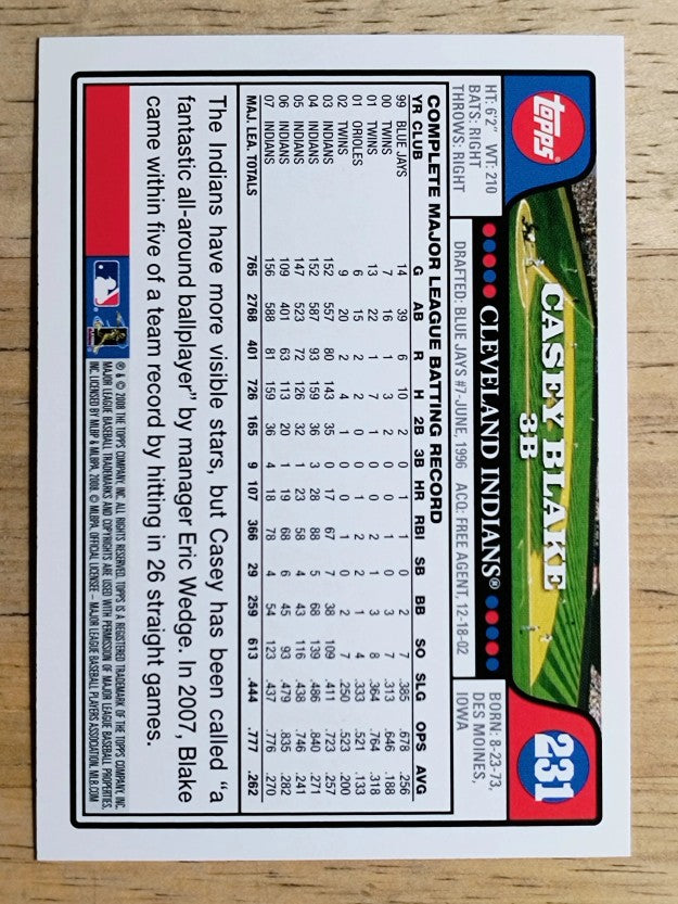 2008 Topps #231 Casey Blake