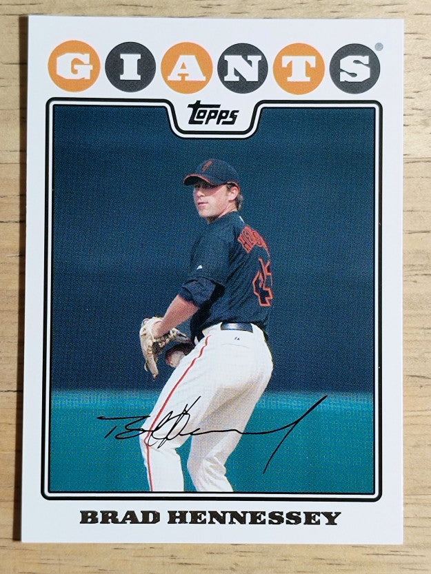 2008 Topps #569 Brad Hennessey