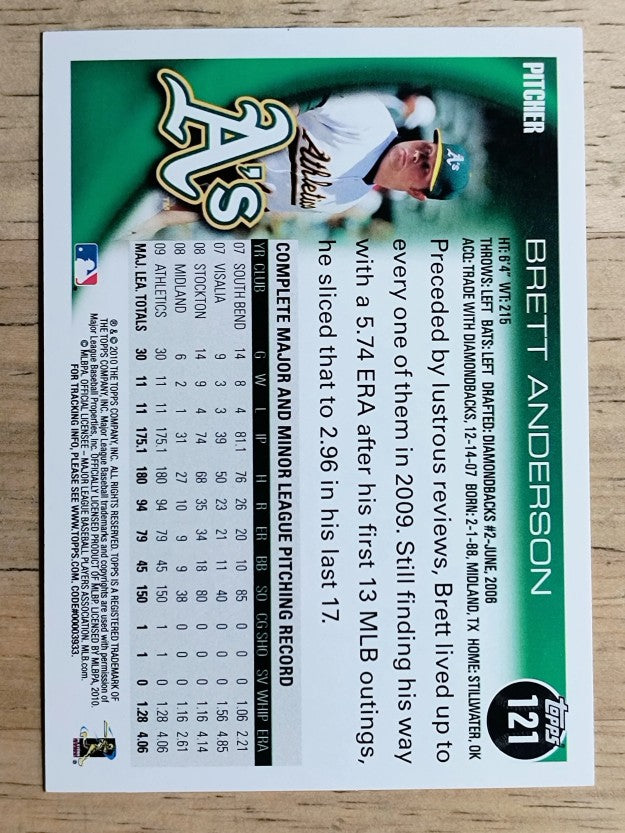 2010 Topps #121 Brett Anderson