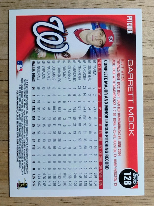 2010 Topps #128 Garrett Mock