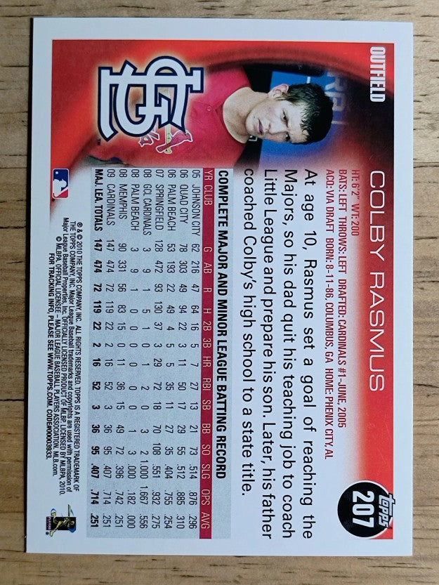 2010 Topps #207 Colby Rasmus