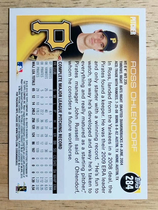 2010 Topps #284 Ross Ohlendorf