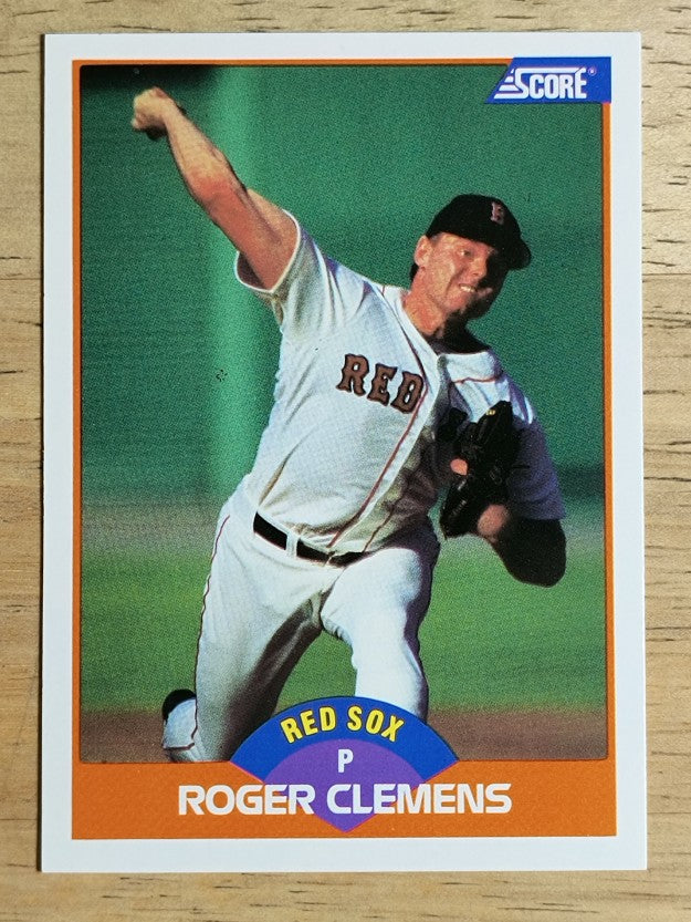 1989 Score #350 Roger Clemens COR/78 career wins