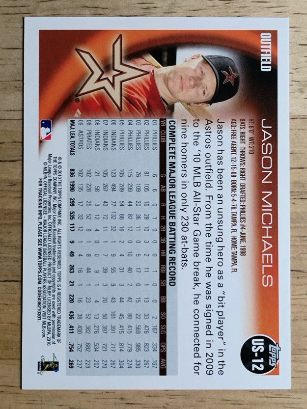 2010 Topps Update #US12 Jason Michaels