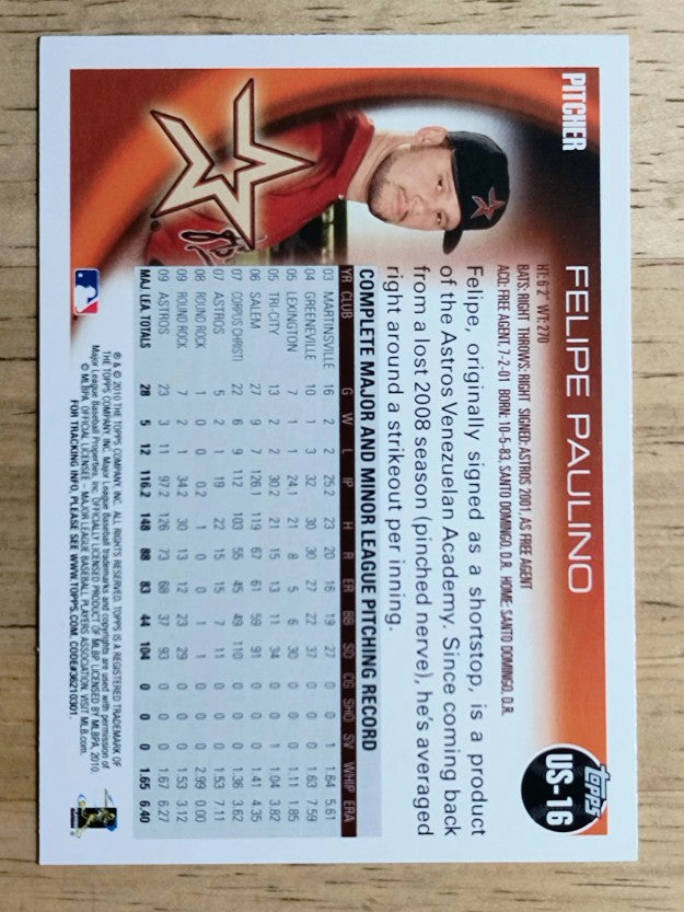 2010 Topps Update #US16 Felipe Paulino