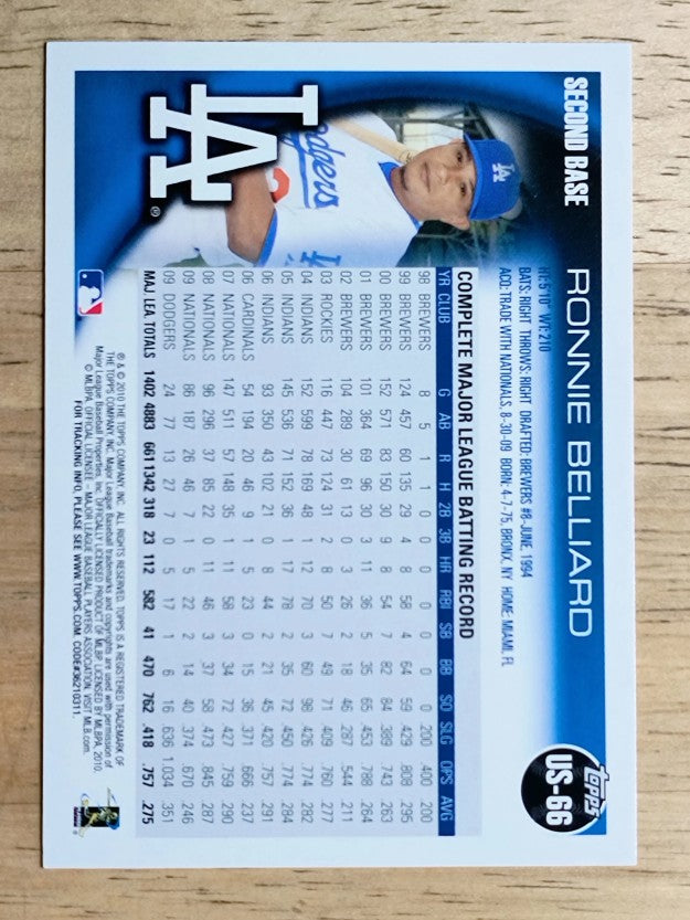 2010 Topps Update #US66 Ronnie Belliard