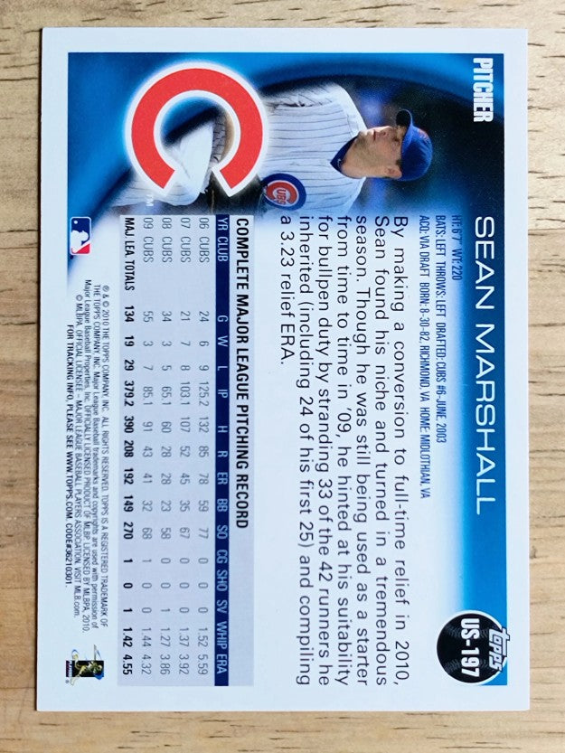 2010 Topps Update #US197 Sean Marshall