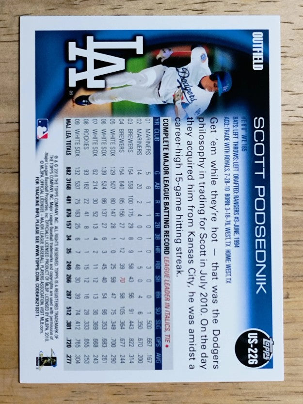 2010 Topps Update #US226 Scott Podsednik