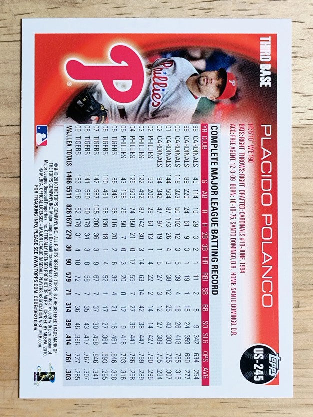 2010 Topps Update #US245 Placido Polanco
