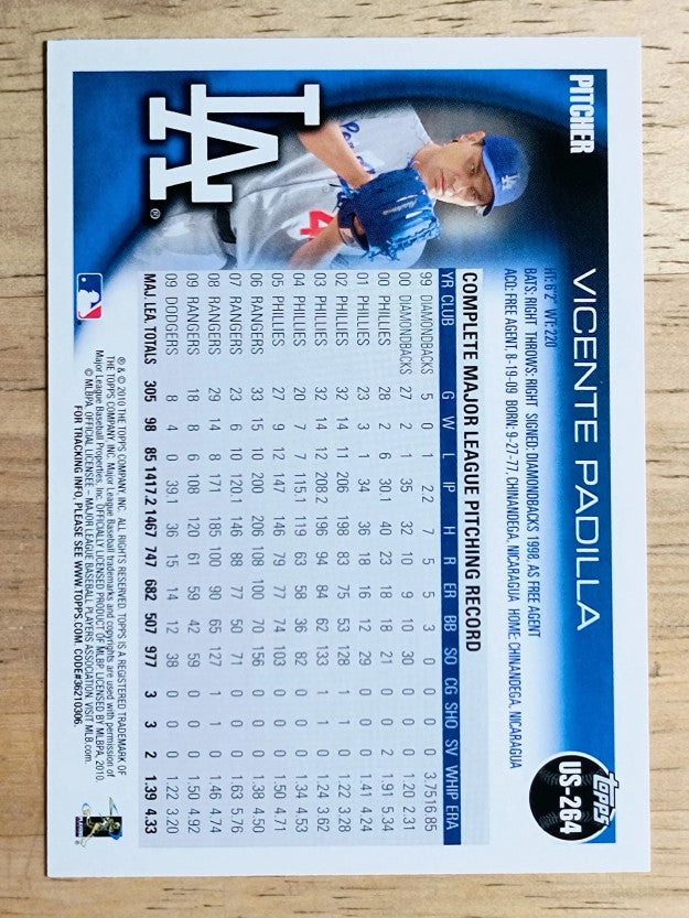 2010 Topps Update #US264 Vicente Padilla