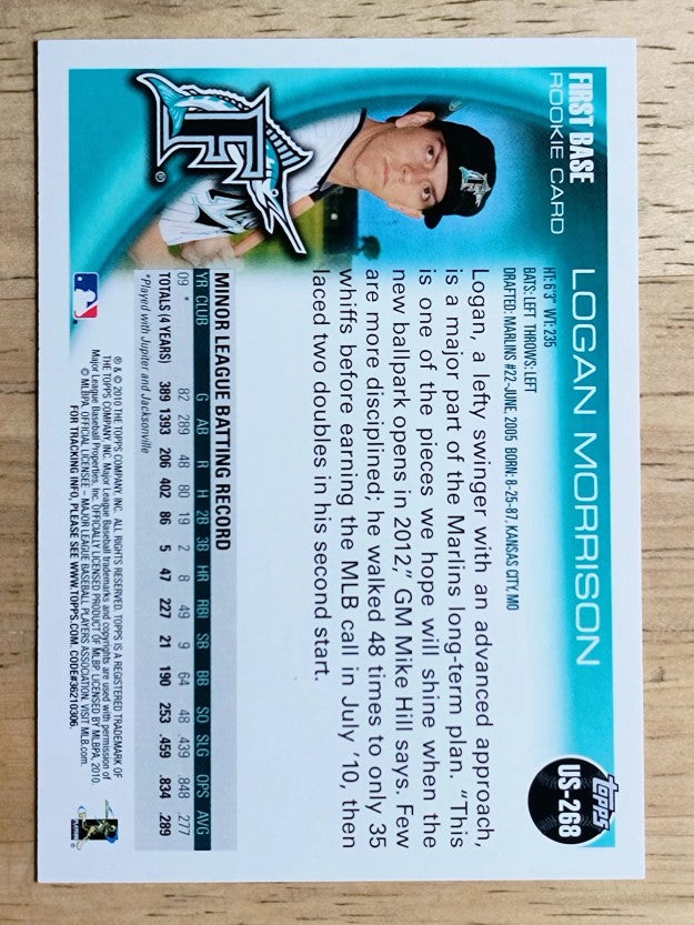 2010 Topps Update #US268 Logan Morrison RC