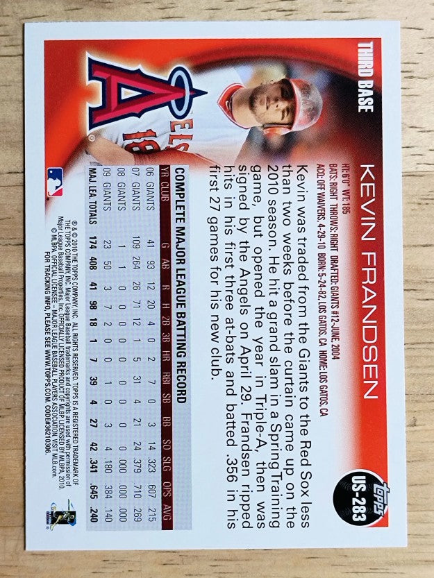 2010 Topps Update #US283 Kevin Frandsen