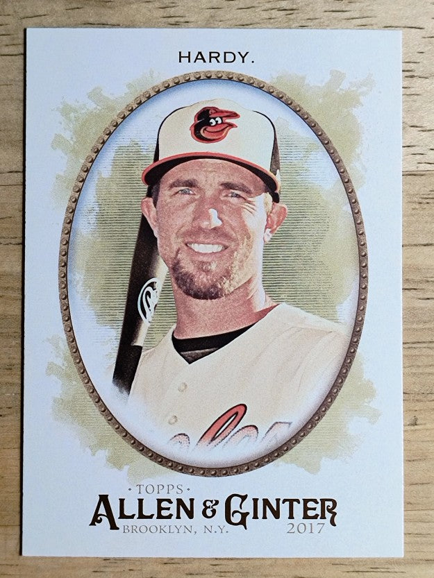 2017 Topps Allen and Ginter #307 J.J. Hardy SP