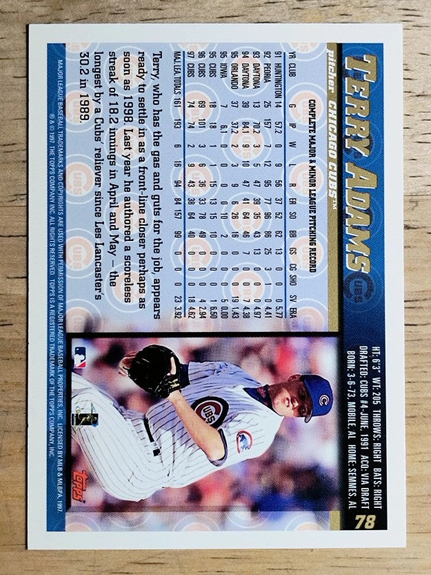 1998 Topps #78 Terry Adams