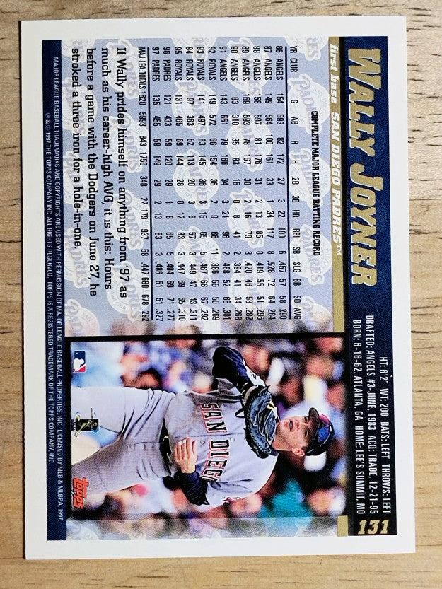 1998 Topps #131 Wally Joyner