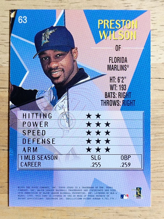 1999 Topps Stars #63 Preston Wilson