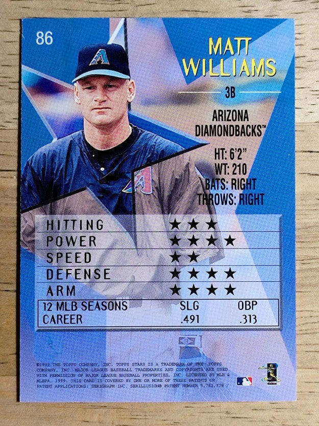 1999 Topps Stars #86 Matt Williams
