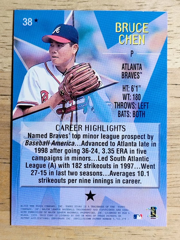 1999 Topps Stars One Star #38 Bruce Chen