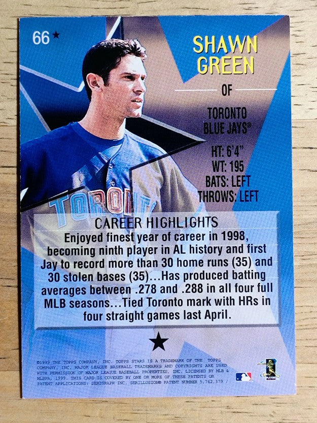 1999 Topps Stars One Star #66 Shawn Green