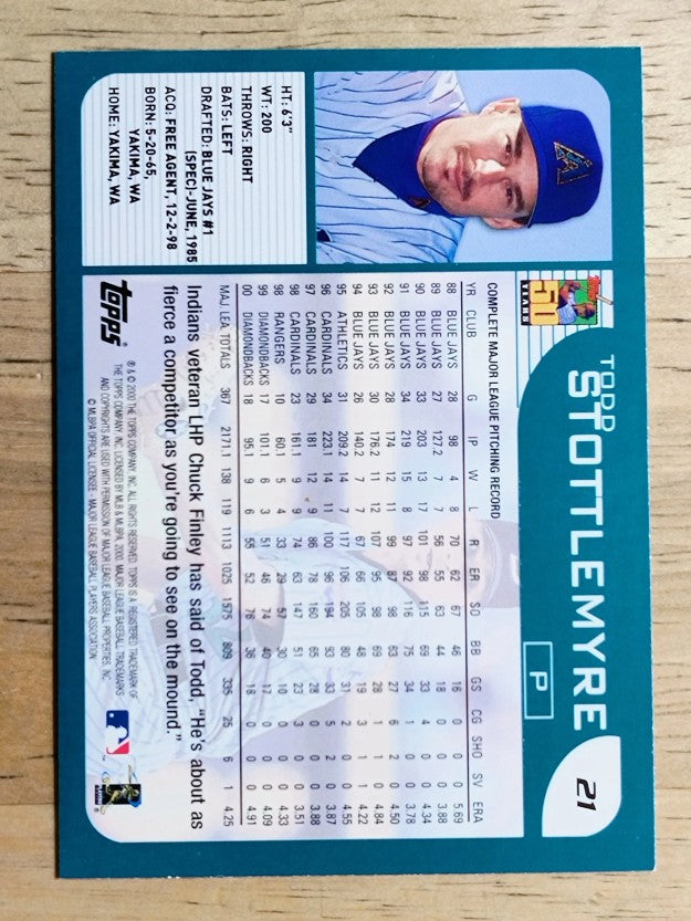 2001 Topps #21 Todd Stottlemyre