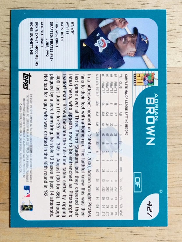 2001 Topps #427 Adrian Brown