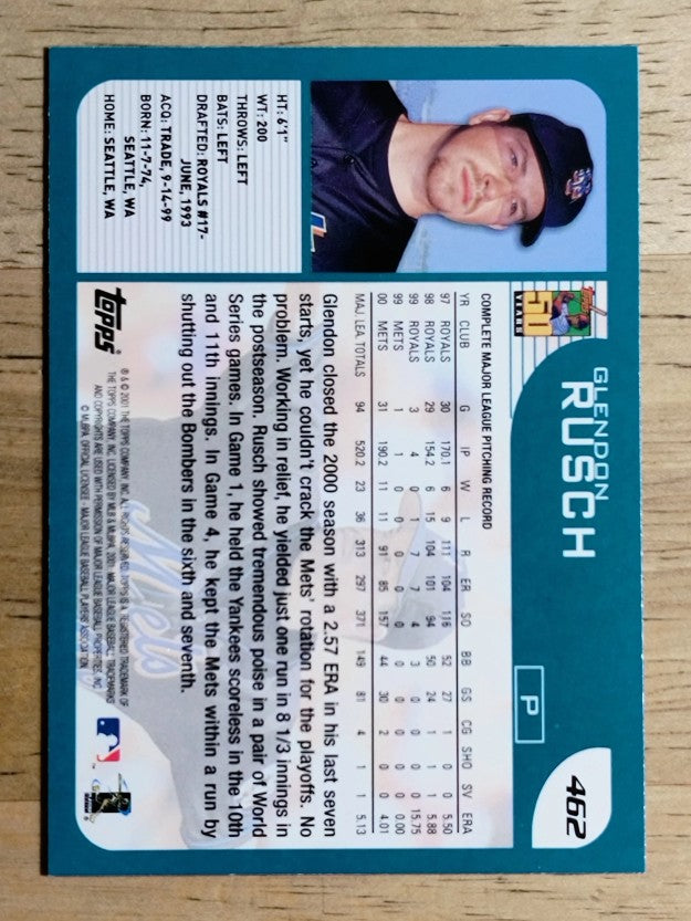 2001 Topps #462 Glendon Rusch