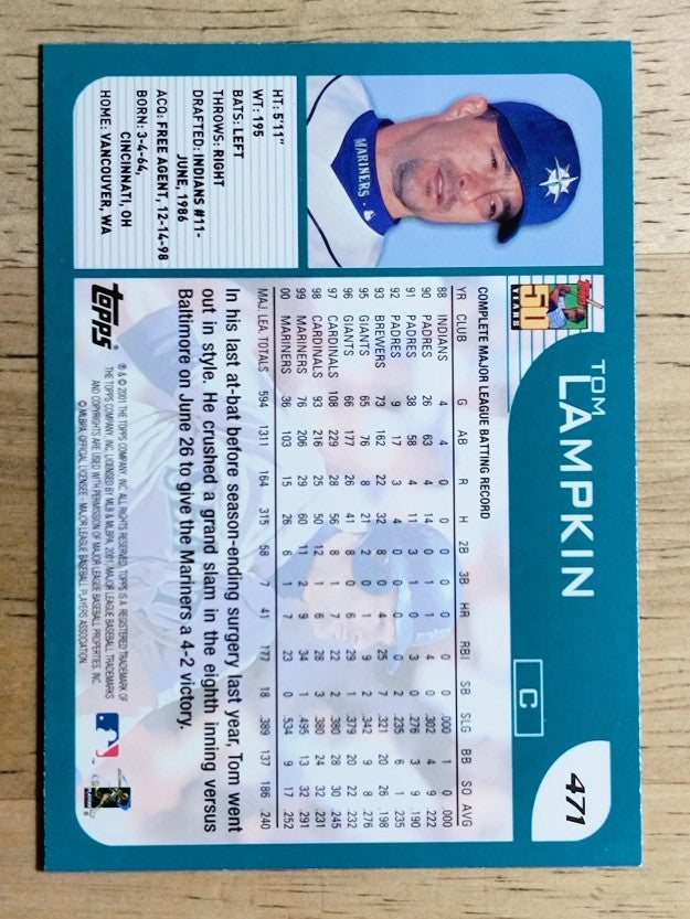 2001 Topps #471 Tom Lampkin