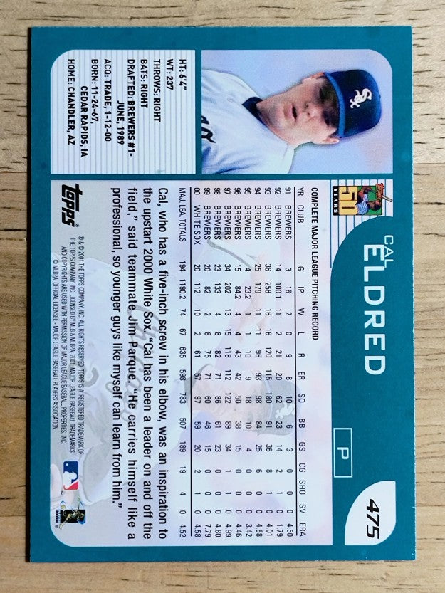2001 Topps #475 Cal Eldred