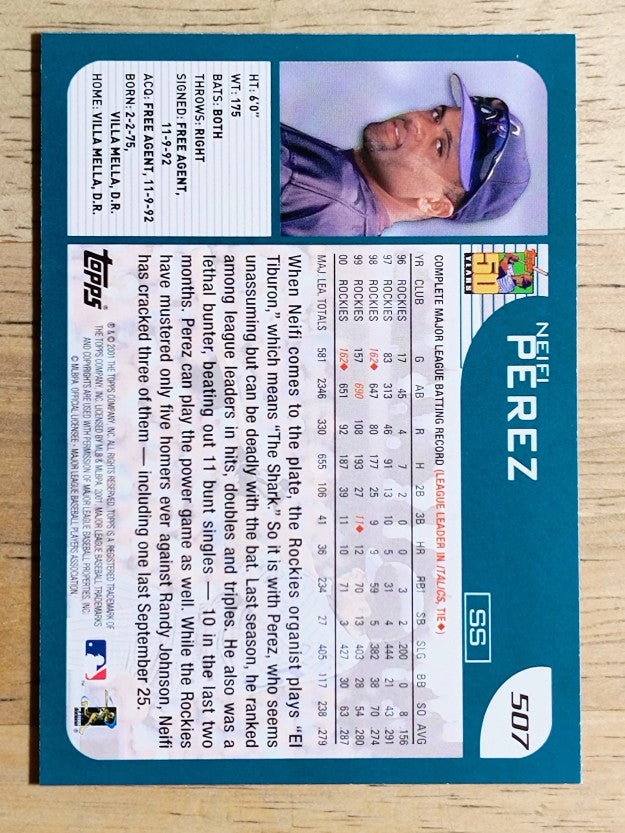 2001 Topps #507 Neifi Perez