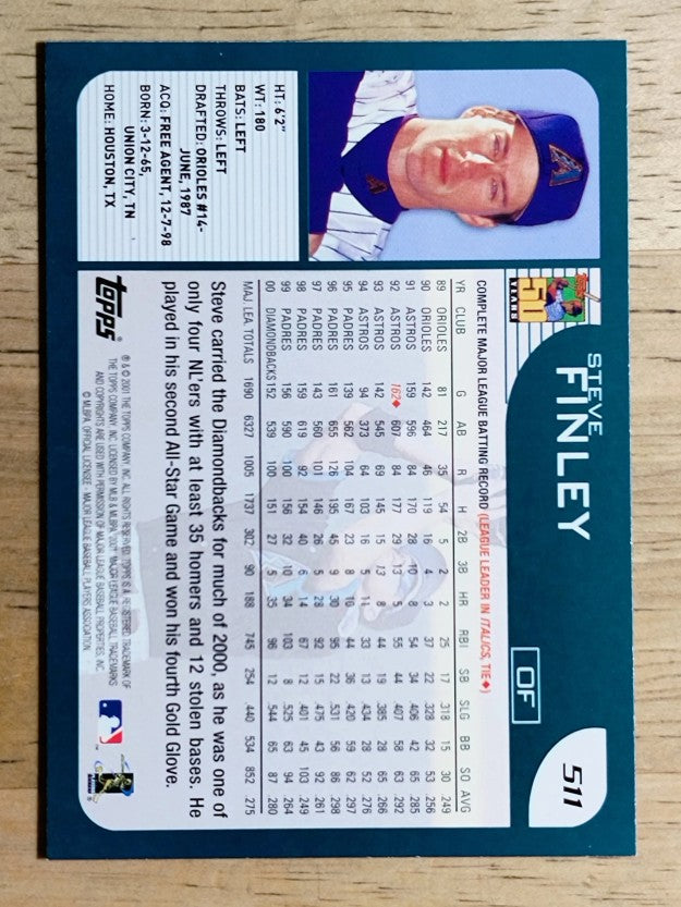 2001 Topps #511 Steve Finley