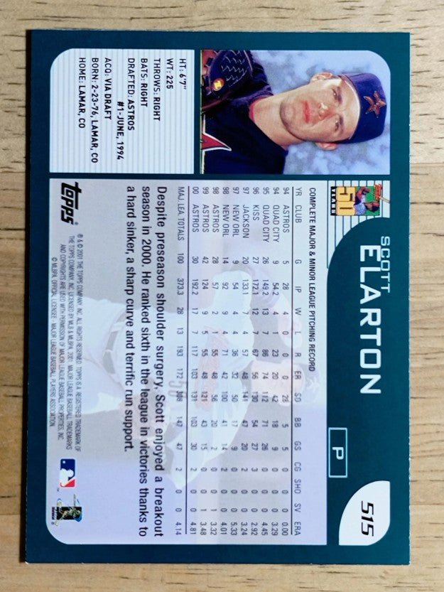 2001 Topps #515 Scott Elarton