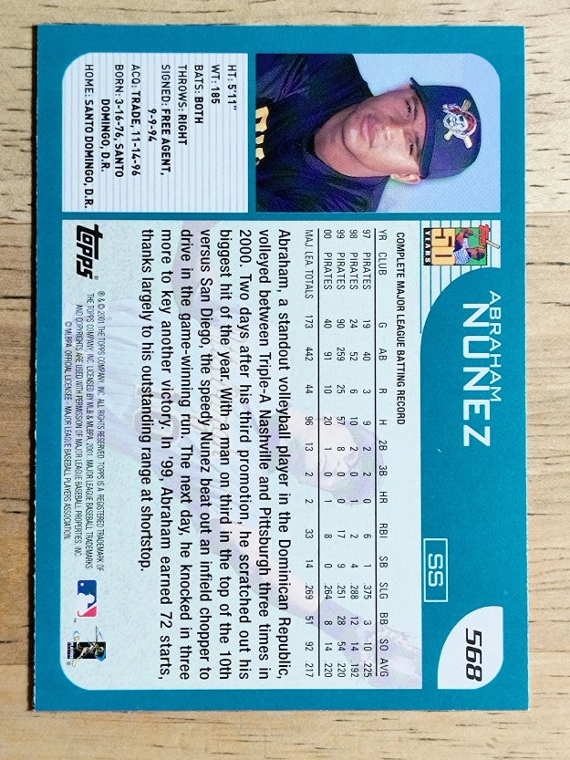 2001 Topps #568 Abraham Nunez