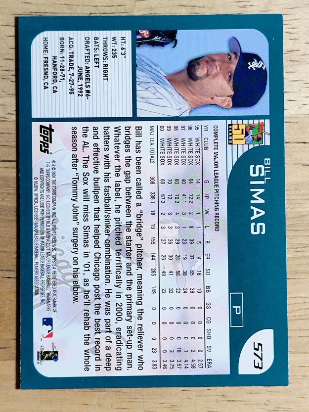 2001 Topps #573 Bill Simas