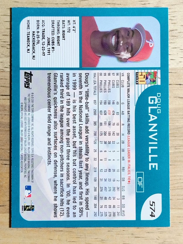 2001 Topps #574 Doug Glanville