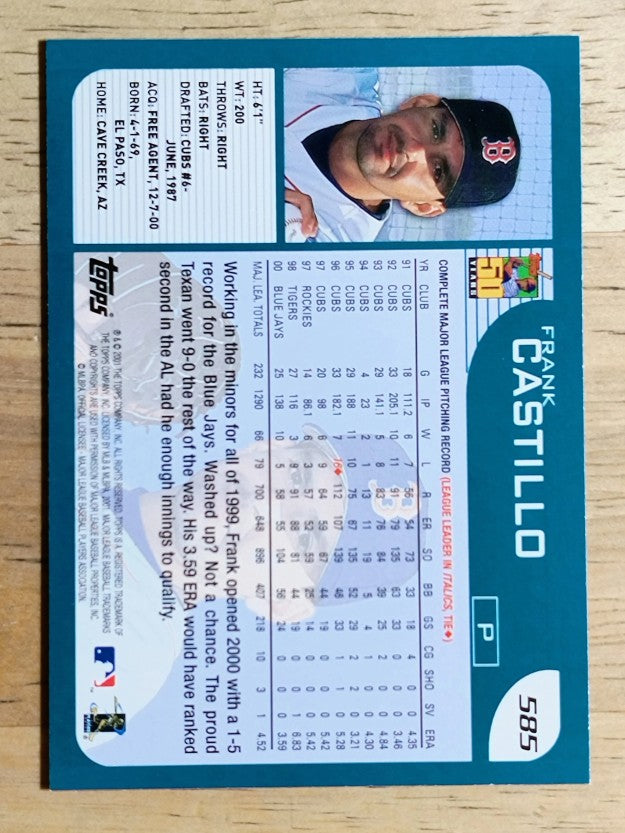 2001 Topps #585 Frank Castillo